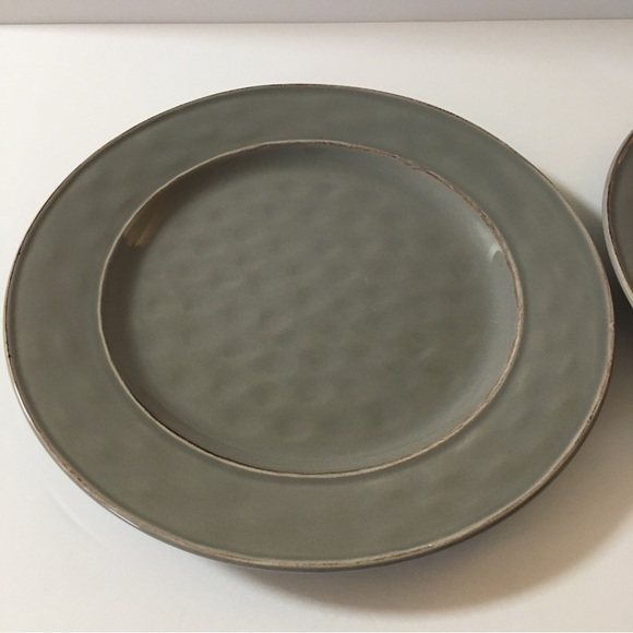 2 Pier 1 Imports Martillo Fog Stoneware Round Dinner Plates - Picture 7 of 16